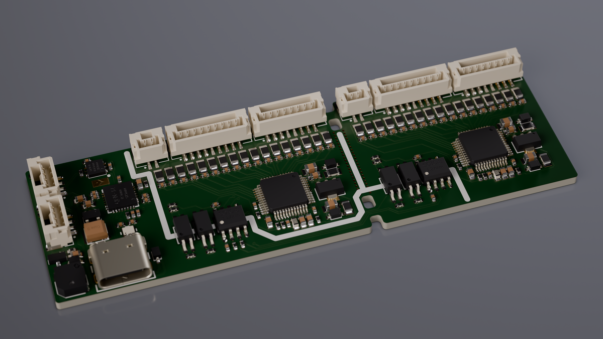 JFBMS Slave BMS module, top layout view