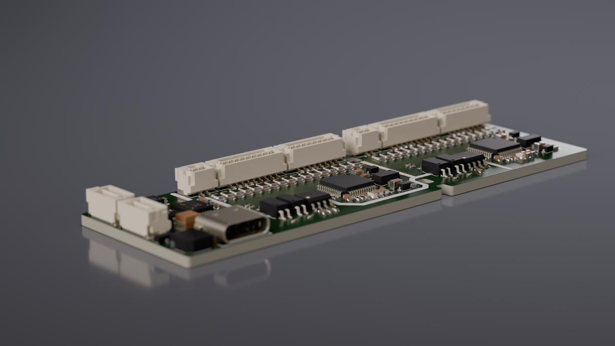JFBMS Slave BMS module, low angle view